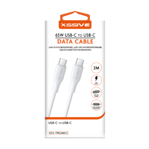 C To C Charging Cable - 65W  3A - 2M - White