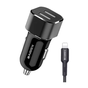 Xssive C29N Duo Car Charger + USB for iPhone 2.4A - Zwart