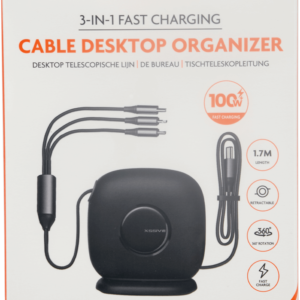 Xssive 3in1 Desktop Fast Charging Cable XSS-3IN1DESK1B