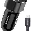 Xssive C29N Duo Car Charger + Micro Cable 2.4A - Zwart