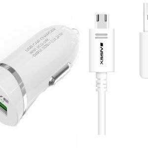 Xssive Car Charger met Micro Cable - Wit