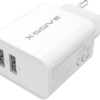 Xssive Duo USB Charger+Cable Micro 2.1A XSS-AC54-M - Wit