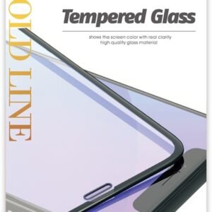 Xssive GoldLine Glass iPhone 13 Mini - Zwart