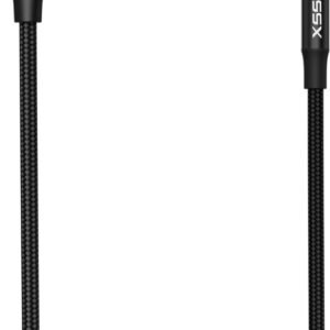 Xssive Stretchable USB-C to Aux 3.5mm 1.5m. XSS-C3.5SBR - Zwart