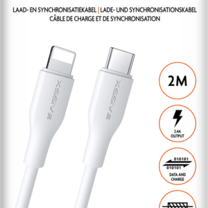 Xssive TPE Serie 20W Type-C to 8 Pin Cable 2m XSS-TPE2MCL - Wit