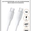 Xssive TPE Serie 65W Type-C to Type-C Cable 1m XSS-TPE1MCC - Wit