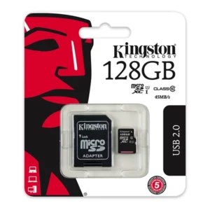Kingston MicroSD + Adapter 128GB Class 10